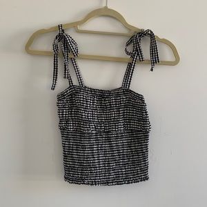 Cute spaghetti-strap ribbed shirt